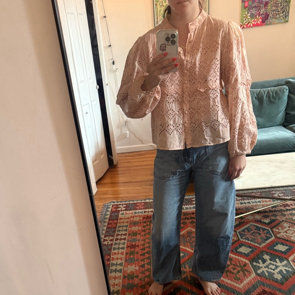 Love shack fancy pink top